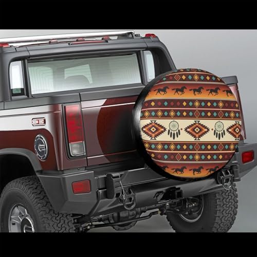 Native American Horse Spare Tire Cover Wheel Protector Universal Fit - Image 3