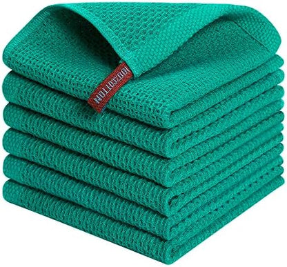 Kitinjoy 100% Cotton Waffle 6-Pack Kitchen Towels by Kitinjoy