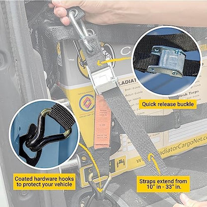 Gladiator Cargo Nets- Heavy Duty Cargo Net -Truck Accesories-Truck organizer - Image 6