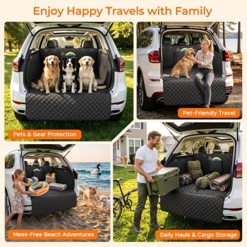 URPOWER SUV Cargo Liner for Dogs Pet Cargo Cover, Bumper & Side Flap - Image 7