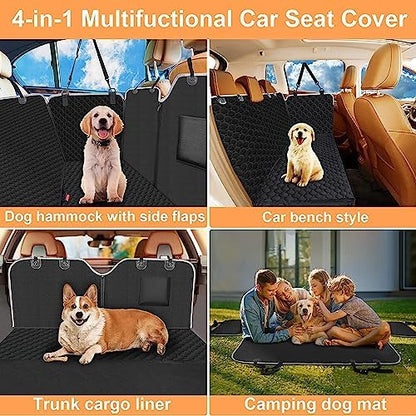 Mancro Dog Car Seat Cover for Back Seat, Waterproof Dog Hammock for Car - Image 4