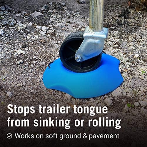 Trailer Wheel Chocks with Rope and Wheel Dock, - Image 6