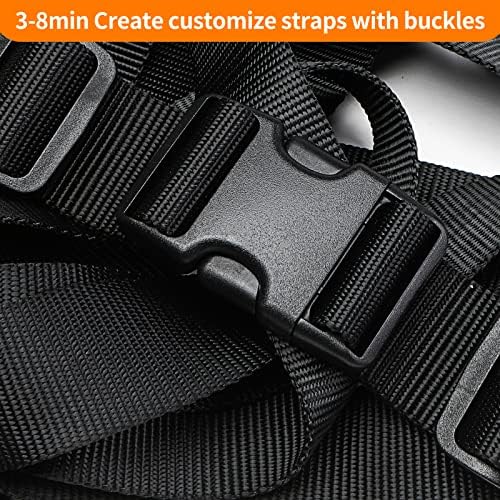 BEYOURD Heavy-Duty Buckles and Strap Set 1-1/2": 6 Yards of Thick Nylon Webbing - Image 5