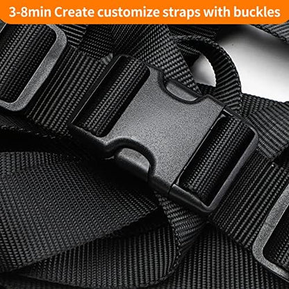 BEYOURD Heavy-Duty Buckles and Strap Set 1-1/2": 6 Yards of Thick Nylon Webbing - Image 5