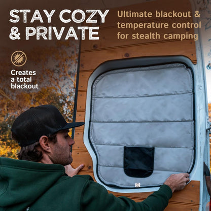 Living in a Bubble Insulated Blackout Rear Window Covers - Image 2