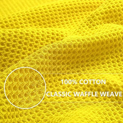 Homaxy 100% Cotton Waffle Weave Kitchen Dish Cloths 12-Pack - Image 2