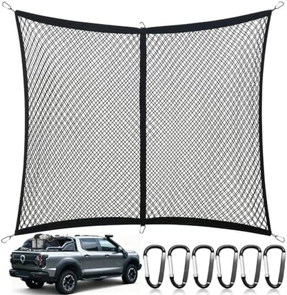 Cargo Net for Pickup Truck Bed, Double Layer, Highly Elastic by Unknown