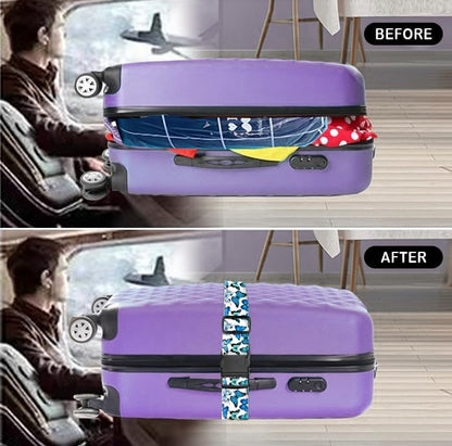 Luggage Straps for Suitcases Travel Belt Accessories, Cute Suitcase Strap - Image 3