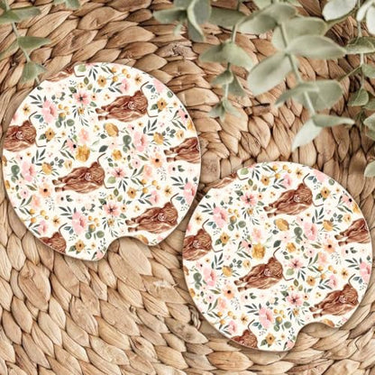 Ceramic Car Coasters – Absorbent Car Cup Holder Coaster Set - Image 7