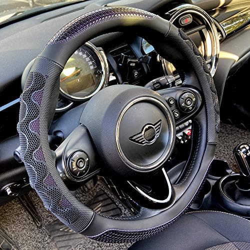 PINCTROT Steering Wheel Cover Great Grip Honeycomb Design 15 Inch by PINCTROT