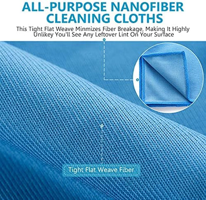 12 Pcs Microfiber Glass and Window Cleaning Cloths, Quickly Clean Windows - Image 5