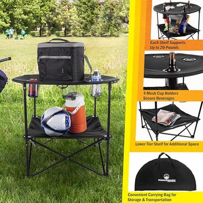 Camping Table - 2-Tier Folding Table - Image 5