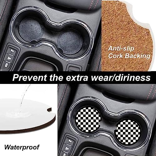 Absorbent Car Cupholder Coaster 2 Pack, Cute Car Coasters - Image 4