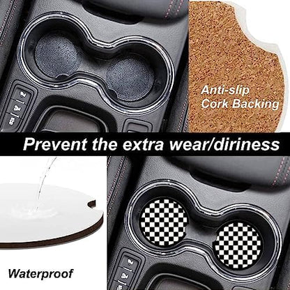 Absorbent Car Cupholder Coaster 2 Pack, Cute Car Coasters - Image 4