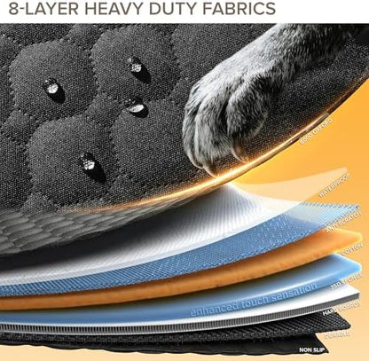 Back Seat Extender for Dogs, PVC Rods Support and Hard Bottom Car Seat Cover - Image 6
