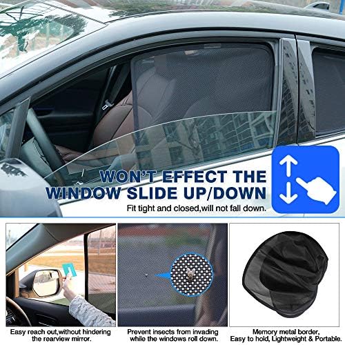 Powerty Window Sun Shade for 2013-2018 Toyota RAV4 Accessories -Upgrade Double - Image 4