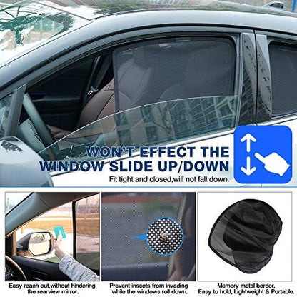Powerty Window Sun Shade for 2013-2018 Toyota RAV4 Accessories -Upgrade Double - Image 4