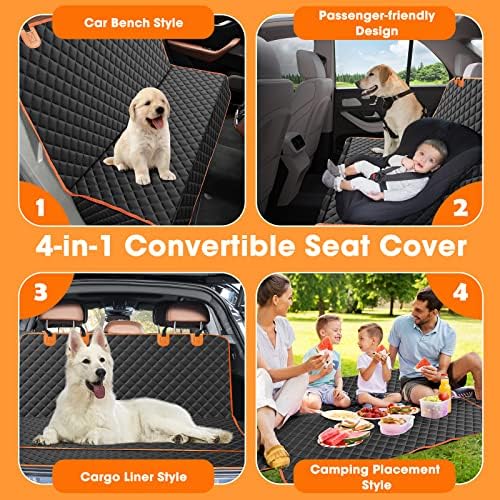 MIXJOY Dog Car Seat Cover, Back Seat Cover - Image 3