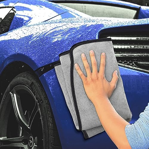Zwipes Auto 879-12 Professional Microfiber Waffle Drying Towel, 25 in. x 35 in - Image 5