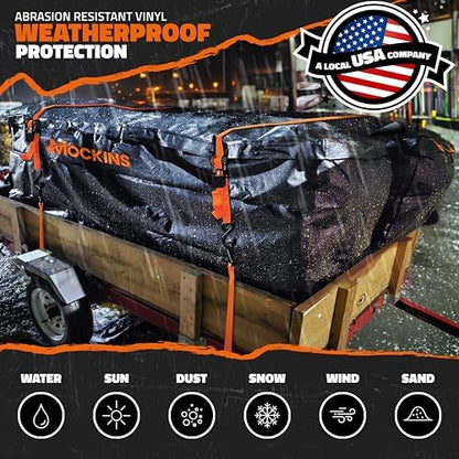 Mockins 40 Cu Ft XXL Trailer Hitch Cargo Carrier Bag Extra Wide 84"x24"x34" - Image 3