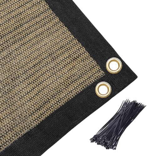 Amagenix 90% Shade Fabric 20'X 23' Mocha Sun Shade Cloth - Image 6