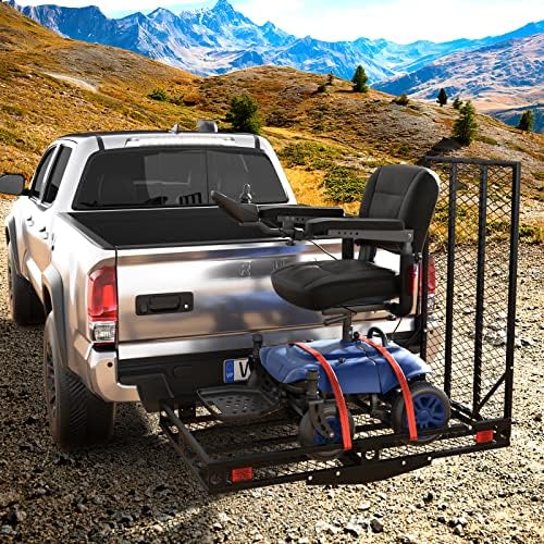 Goplus Mobility Scooter Carrier, 50” x 29.5” Folding Wheelchair Carrier - Image 6
