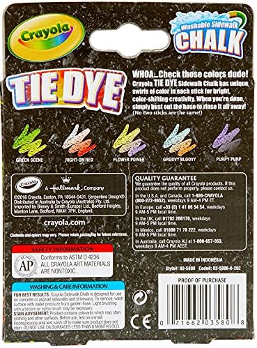 Crayola Tie Dye Chalk 5ct - Image 6