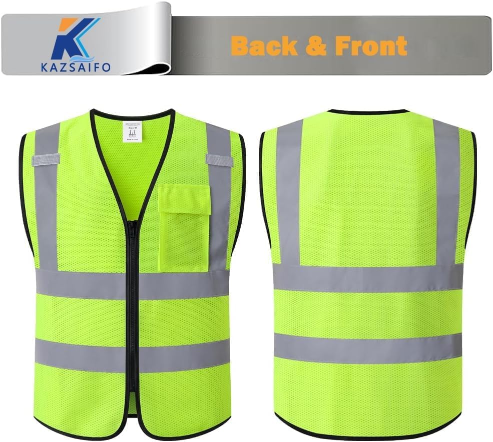 Hi Vis Reflective Safety Vest for Men Women - Image 6