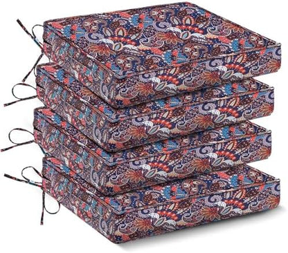 IPYNBAP Outdoor Chair Cushions Set of 4 -Waterproof Outdoor Seat Cushions by IPYNBAP