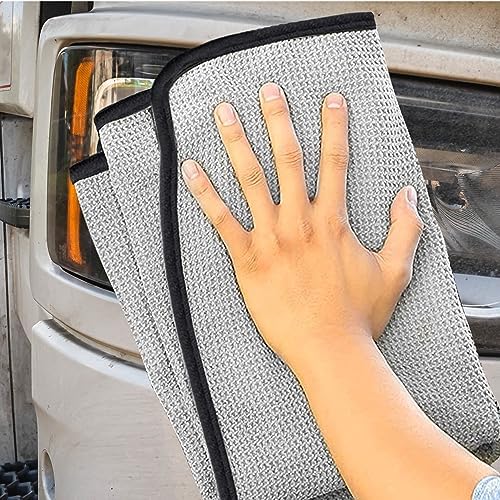 Zwipes Auto 879-12 Professional Microfiber Waffle Drying Towel, 25 in. x 35 in - Image 6