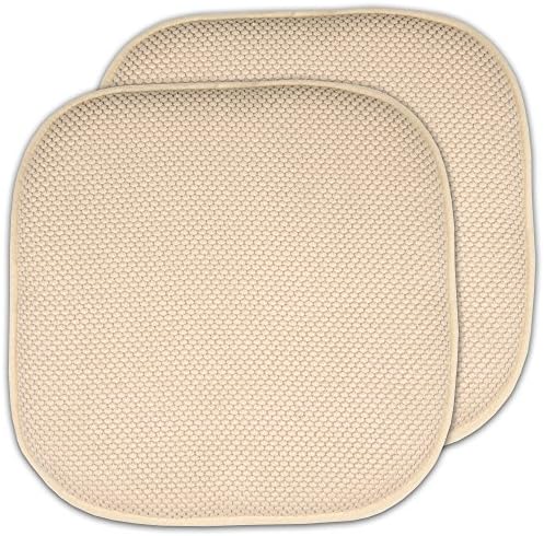 Sweet Home Collection Memory Foam Honeycomb Nonslip Back 16" x 16" Chair/Seat by SweetHomeCollection