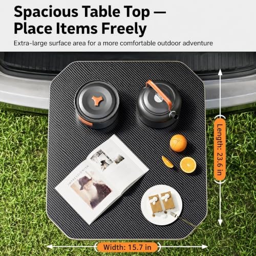 Foldable trunk table designed to fit in the trunks of most sedans and SUV - Image 2