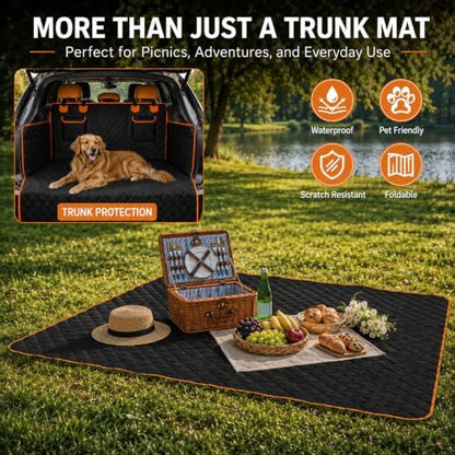 SUV Dog Cargo Liner for Pets for Audi Q7 2015-2026, Water-Resistant & - Image 5