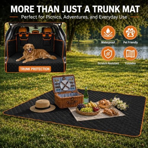 SUV Dog Cargo Liner for Pets for Jeep Liberty 2002-2012, Water-Resistant & - Image 5