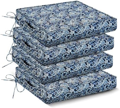 IPYNBAP Outdoor Chair Cushions Set of 4 -Waterproof Outdoor Seat Cushions by IPYNBAP