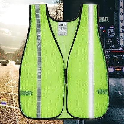 SIFE 10 Pack High Visibility Reflective Safety Vest, Made from Breathable and - Image 4