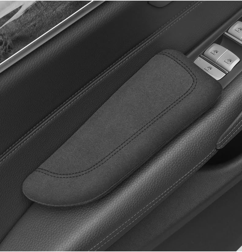 Italian Alcantara Style Fur Car Elbow Rest Pad - Image 2