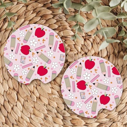 Ceramic Car Coasters – Absorbent Car Cup Holder Coaster Set - Image 6