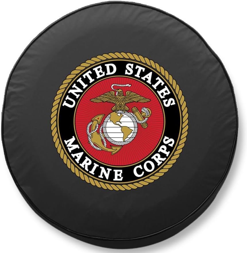 Quadratec Spare Tire Cover, U.S. Marines Licensed Logo - Image 2