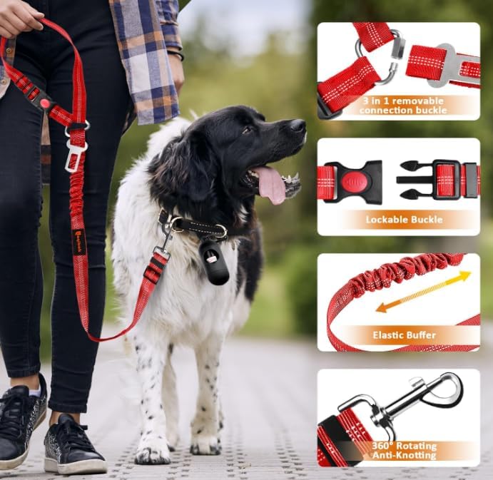 Laqibak Removable Dog Seat Belt Harness - Image 5