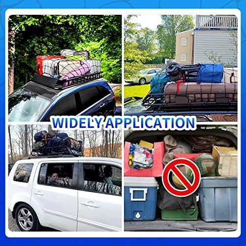 3' x 4' Cargo net Bungee Nets Stretches to 6' x 8', Small Truck Bed Cargo Net - Image 4