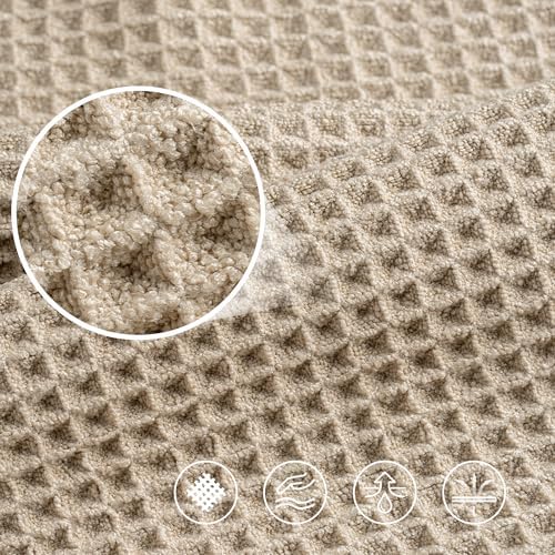 POLYTE 430 GSM Poly Blend Microfiber Quick Dry Waffle Hand Towel, 16x30 in - Image 4