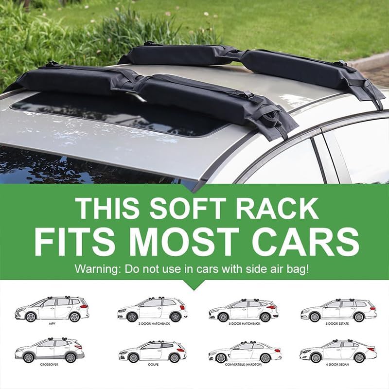 2 Pcs Soft Roof Rack Pads for Ford B-MAX C-MAX S-MAX KA Edge Mustang Explorer - Image 7