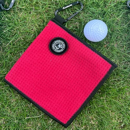 Small Magnetic Golf Towel with Clip, Microfiber Waffle Design - Image 5