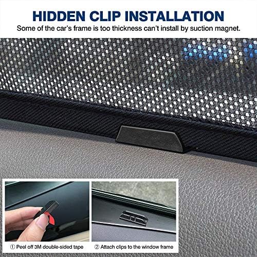 Powerty Window Sun Shade for 2013-2018 Toyota RAV4 Accessories -Upgrade Double - Image 6
