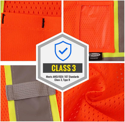 JKSafety Safety Vest for men women Hi Vis Vest - Image 4