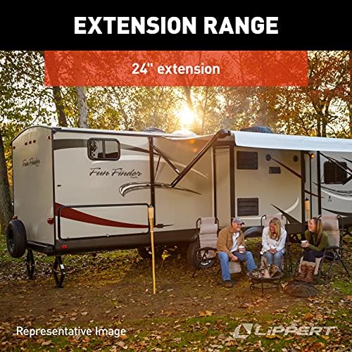 Lippert Manual RV Scissor Jack Kit, 000 lbs. 24" Extended, 4-1/4" Retracted - Image 4