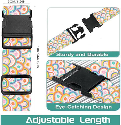 Luggage Straps for Suitcases Travel Belt Accessories, Cute Suitcase Strap - Image 5