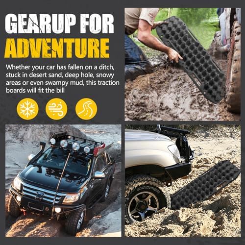 BUNKER INDUST Off-Road Traction Boards, Pair Recovery Tracks Traction Mat - Image 6