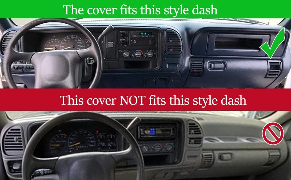 Dash Cover Mat for 1997-99 GMC Yukon/Chevy Tahoe Suburban Y57 - Image 3